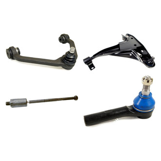 Mevotech® - Original Grade™ Front Driver Side Lower and Upper Control Arm with Ball Joint and Tie Rod End Kit