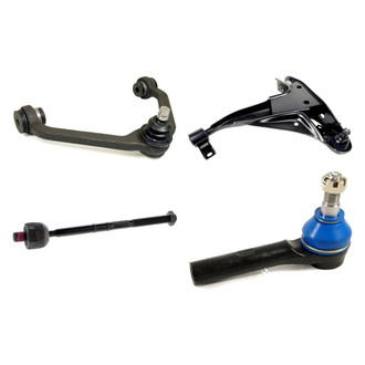Mevotech® - Original Grade™ Front Driver Side Lower and Upper Control Arm with Ball Joint and Tie Rod End Kit