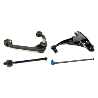 Mevotech® - Original Grade™ Front Driver Side Lower and Upper Control Arm with Ball Joint and Tie Rod End Kit