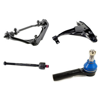 Mevotech® - Original Grade™ Front Driver Side Lower and Upper Control Arm with Ball Joint and Tie Rod End Kit