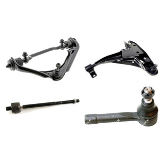 Mevotech® - Original Grade™ Front Driver Side Lower and Upper Control Arm with Ball Joint and Tie Rod End Kit