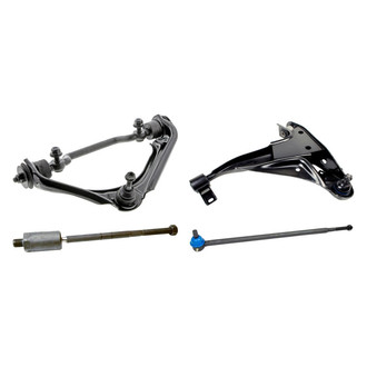 Mevotech® - Original Grade™ Front Driver Side Lower and Upper Control Arm with Ball Joint and Tie Rod End Kit
