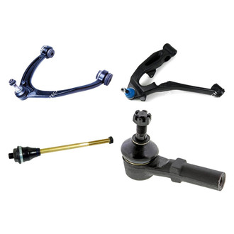 Mevotech® - Original Grade™ Front Driver Side Lower and Upper Control Arm with Ball Joint and Tie Rod End Kit