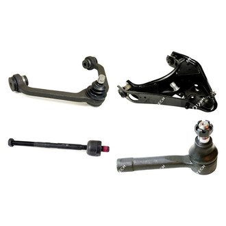 Mevotech® - Original Grade™ Front Driver Side Lower and Upper Control Arm with Ball Joint and Tie Rod End Kit