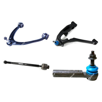 Mevotech® - Original Grade™ Front Driver Side Lower and Upper Control Arm with Ball Joint and Tie Rod End Kit