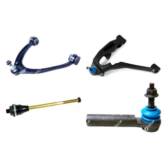 Mevotech® - Original Grade™ Front Driver Side Lower and Upper Control Arm with Ball Joint and Tie Rod End Kit