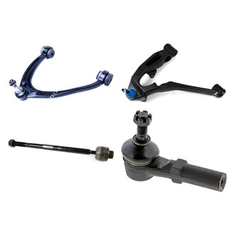Mevotech® - Original Grade™ Front Driver Side Lower and Upper Control Arm with Ball Joint and Tie Rod End Kit