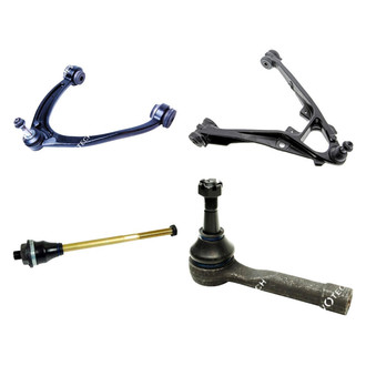 Mevotech® - Original Grade™ Front Driver Side Lower and Upper Control Arm with Ball Joint and Tie Rod End Kit