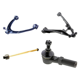 Mevotech® - Original Grade™ Front Driver Side Lower and Upper Control Arm with Ball Joint and Tie Rod End Kit