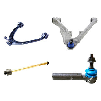 Mevotech® - Original Grade™ Front Driver Side Lower and Upper Control Arm with Ball Joint and Tie Rod End Kit