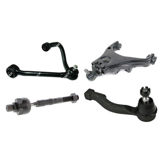 Mevotech® - Original Grade™ Front Driver Side Lower and Upper Control Arm with Ball Joint and Tie Rod End Kit