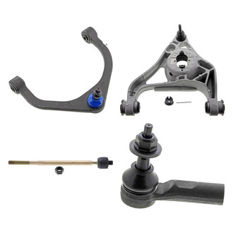 Mevotech® - Original Grade™ Front Driver Side Lower and Upper Control Arm with Ball Joint and Tie Rod End Kit