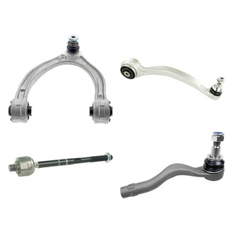 Mevotech® - Original Grade™ Front Driver Side Lower and Upper Control Arm with Ball Joint and Tie Rod End Kit