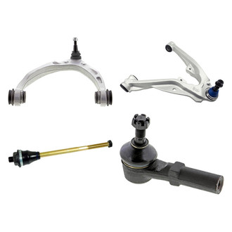 Mevotech® - Original Grade™ Front Driver Side Lower and Upper Control Arm with Ball Joint and Tie Rod End Kit
