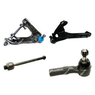 Mevotech® - Original Grade™ Front Driver Side Lower and Upper Control Arm with Ball Joint and Tie Rod End Kit