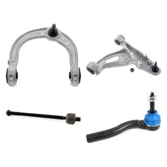 Mevotech® - Original Grade™ Front Driver Side Lower and Upper Control Arm with Ball Joint and Tie Rod End Kit