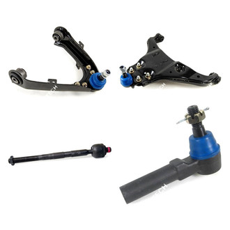 Mevotech® - Original Grade™ Front Driver Side Lower and Upper Control Arm with Ball Joint and Tie Rod End Kit