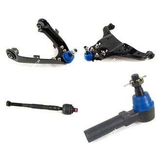 Mevotech® - Original Grade™ Front Driver Side Lower and Upper Control Arm with Ball Joint and Tie Rod End Kit