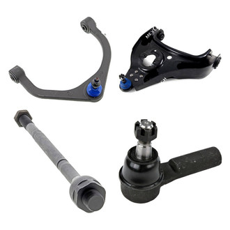 Mevotech® - Original Grade™ Front Driver Side Lower and Upper Control Arm with Ball Joint and Tie Rod End Kit
