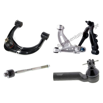 Mevotech® - Original Grade™ Front Driver Side Lower and Upper Control Arm with Ball Joint and Tie Rod End Kit
