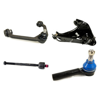 Mevotech® - Original Grade™ Front Driver Side Lower and Upper Control Arm with Ball Joint and Tie Rod End Kit
