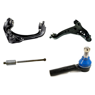 Mevotech® - Original Grade™ Front Driver Side Lower and Upper Control Arm with Ball Joint and Tie Rod End Kit