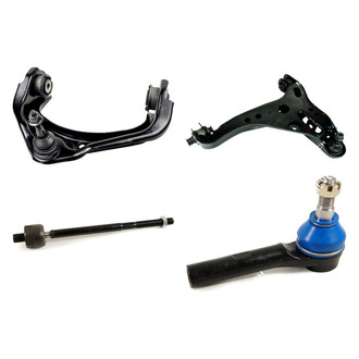 Mevotech® - Original Grade™ Front Driver Side Lower and Upper Control Arm with Ball Joint and Tie Rod End Kit