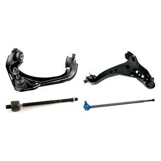 Mevotech® - Original Grade™ Front Driver Side Lower and Upper Control Arm with Ball Joint and Tie Rod End Kit