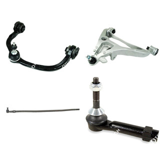 Mevotech® - Original Grade™ Front Driver Side Lower and Upper Control Arm with Ball Joint and Tie Rod End Kit