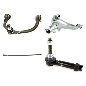 Mevotech® - Original Grade™ Front Driver Side Lower and Upper Control Arm with Ball Joint and Tie Rod End Kit