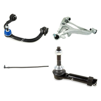 Mevotech® - Original Grade™ Front Driver Side Lower and Upper Control Arm with Ball Joint and Tie Rod End Kit