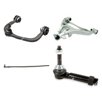 Mevotech® - Original Grade™ Front Driver Side Lower and Upper Control Arm with Ball Joint and Tie Rod End Kit
