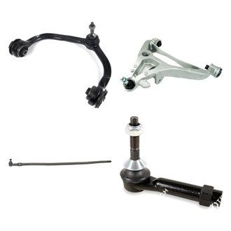 Mevotech® - Original Grade™ Front Driver Side Lower and Upper Control Arm with Ball Joint and Tie Rod End Kit