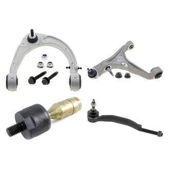 Mevotech® - Original Grade™ Front Driver Side Lower and Upper Control Arm with Ball Joint and Tie Rod End Kit