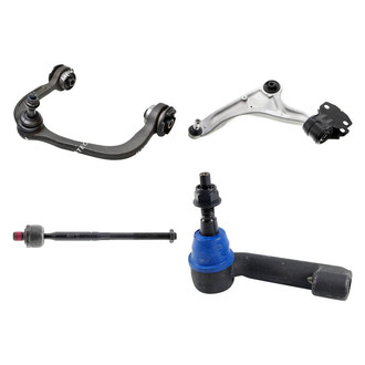 Mevotech® - Original Grade™ Front Driver Side Lower and Upper Control Arm with Ball Joint and Tie Rod End Kit
