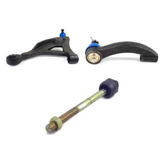 Mevotech® - Supreme™ Front Driver Side Lower Control Arm with Ball Joint and Tie Rod End Kit