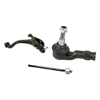 Mevotech® - Supreme™ Front Driver Side Lower Control Arm with Ball Joint and Tie Rod End Kit