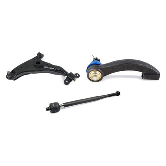 Mevotech® - Supreme™ Front Driver Side Lower Control Arm with Ball Joint and Tie Rod End Kit