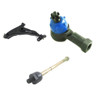 Mevotech® - Supreme™ Front Driver Side Lower Control Arm with Ball Joint and Tie Rod End Kit