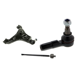 Mevotech® - Supreme™ Front Driver Side Lower Control Arm with Ball Joint and Tie Rod End Kit