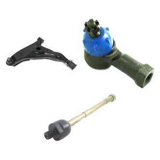 Mevotech® - Supreme™ Front Driver Side Lower Control Arm with Ball Joint and Tie Rod End Kit