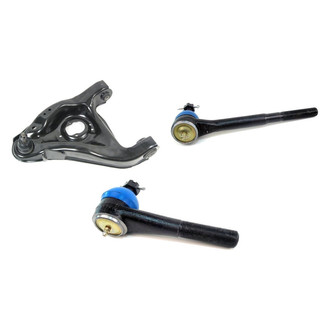 Mevotech® - Supreme™ Front Driver Side Lower Control Arm with Ball Joint and Tie Rod End Kit
