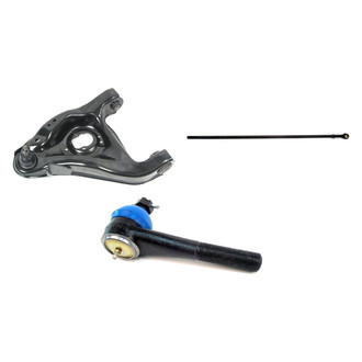 Mevotech® - Supreme™ Front Driver Side Lower Control Arm with Ball Joint and Tie Rod End Kit