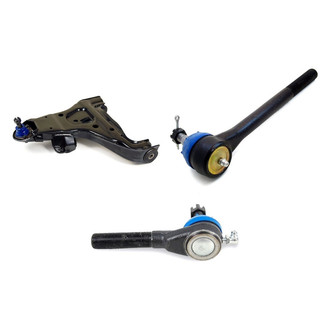 Mevotech® - Supreme™ Front Driver Side Lower Control Arm with Ball Joint and Tie Rod End Kit