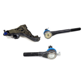Mevotech® - Supreme™ Front Driver Side Lower Control Arm with Ball Joint and Tie Rod End Kit