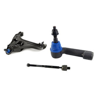 Mevotech® - Supreme™ Front Driver Side Lower Control Arm with Ball Joint and Tie Rod End Kit