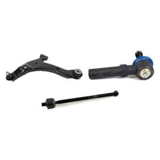 Mevotech® - Supreme™ Front Driver Side Lower Control Arm with Ball Joint and Tie Rod End Kit
