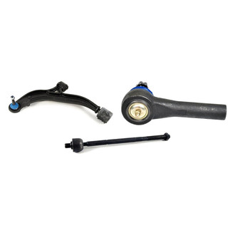 Mevotech® - Supreme™ Front Driver Side Lower Control Arm with Ball Joint and Tie Rod End Kit