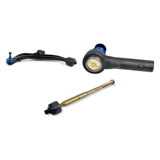 Mevotech® - Supreme™ Front Driver Side Lower Control Arm with Ball Joint and Tie Rod End Kit