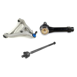 Mevotech® - Supreme™ Front Driver Side Lower Control Arm with Ball Joint and Tie Rod End Kit